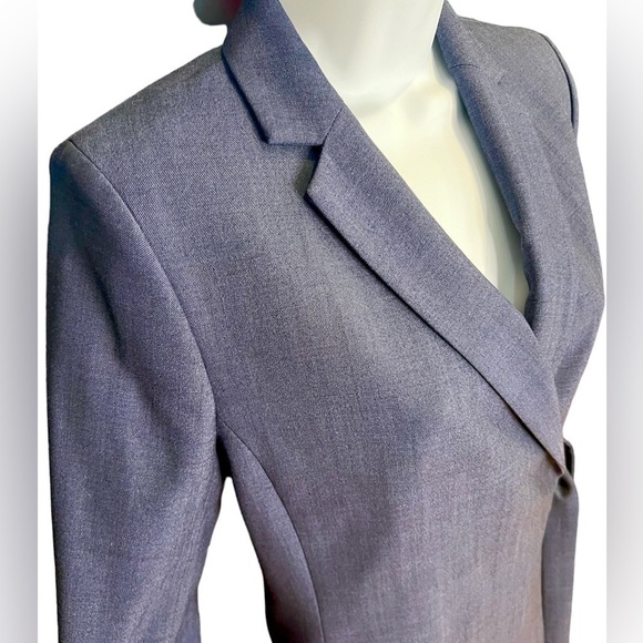 Banana Republic women’s blue wool front tie notched lapel blazer jacket size 2 - Picture 5 of 10